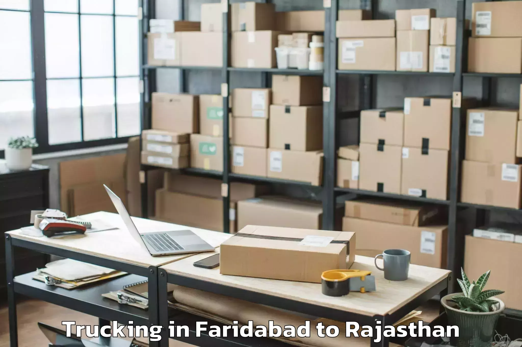 Book Faridabad to Pilibanga Trucking